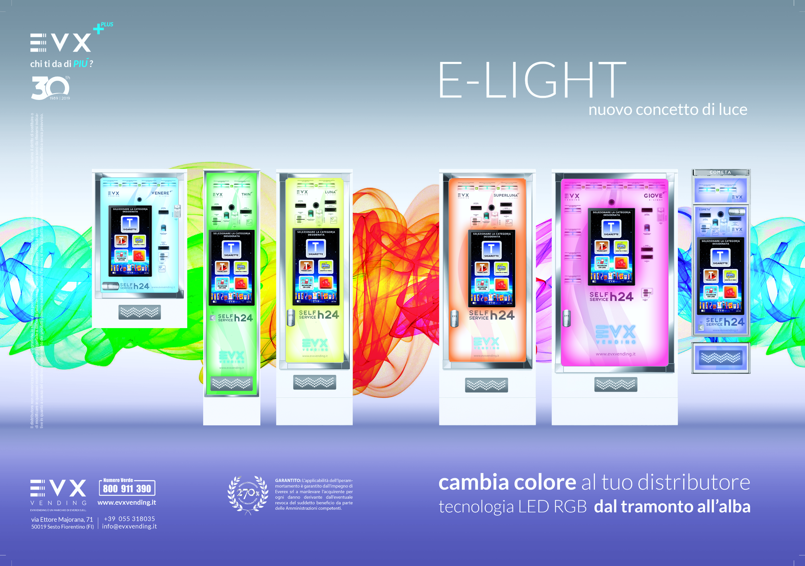 Distributore automatico di sigarette EVX PLUS E-Light