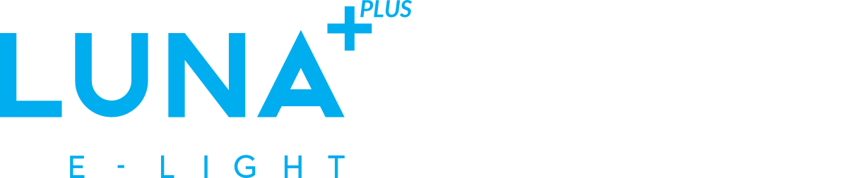 Logo Luna +Plus! Logo Blu Luna +Plus EVX