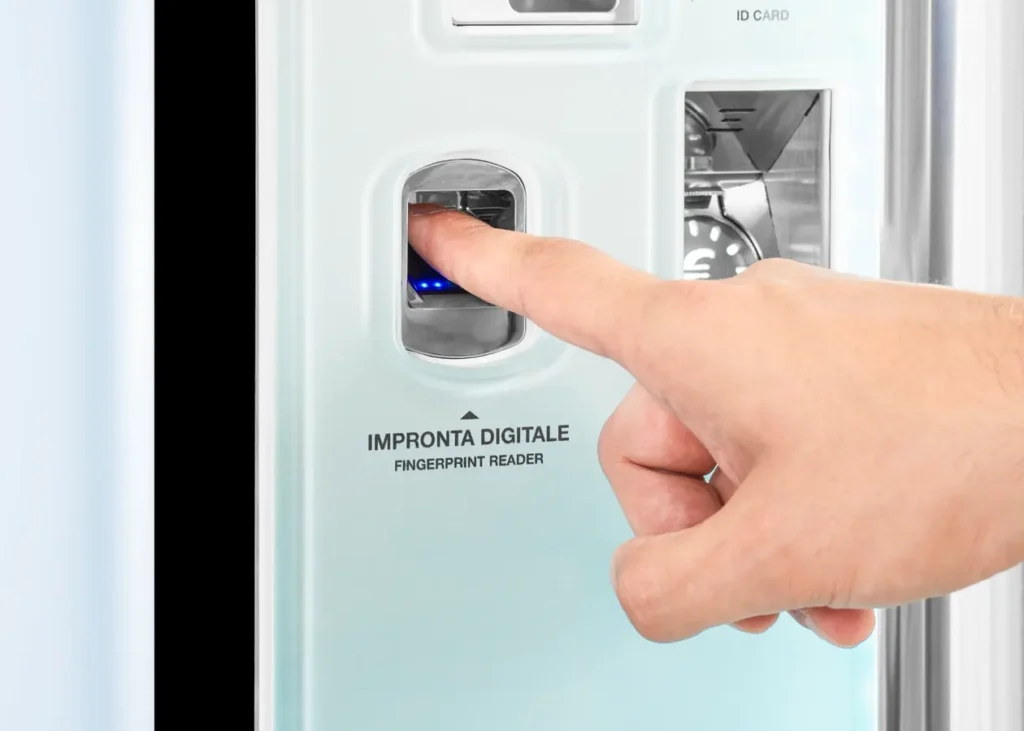 impronta digitale vending machine