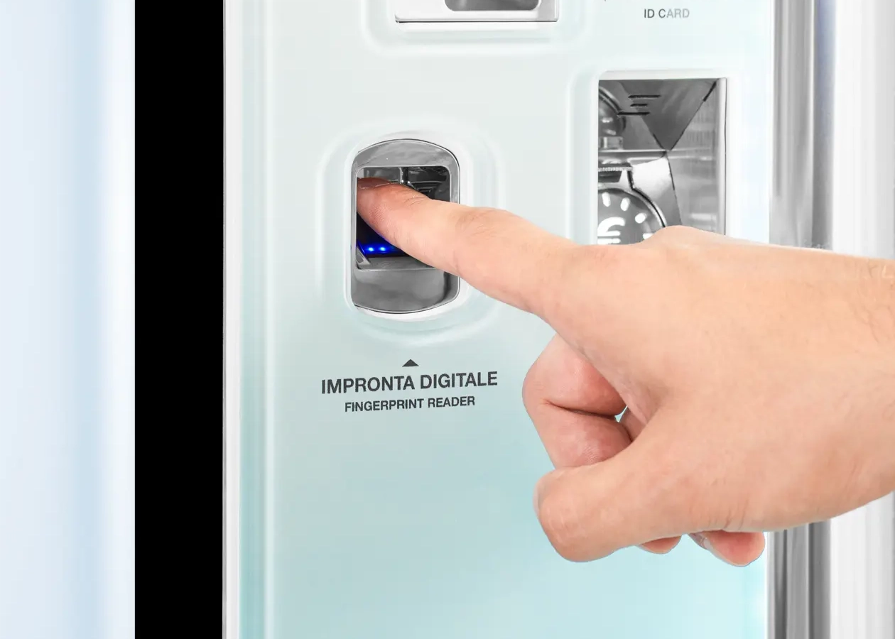 impronta digitale vending machine